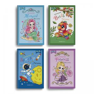 New Design Children Coloring Book Printing Kids Educational Toys Drawing Toys Graffiti Drawing Book Set with Stickers